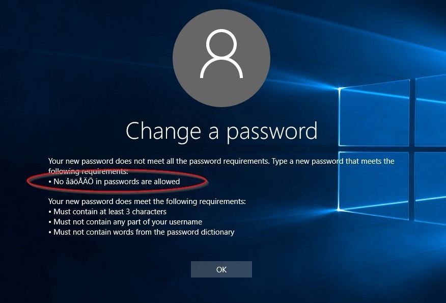 screenshot of feedback for Regular expression - Specops Password Policy 4
